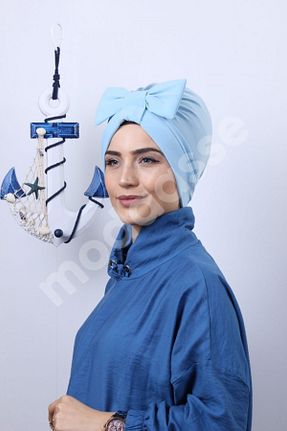 کلاه شنای حجاب بژ زنانه Cenk - کد 47870084