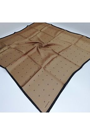 روسری زرد کرپ ساتن ابریشم Armine - کد 47957955
