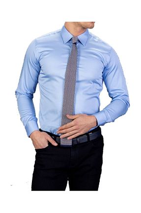پیراهن آبی مردانه اسلیم فیت Biçeq Collection - کد 48019931