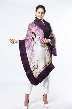 شال سفید زنانه ابریشم Nomads Felt - کد 48168701