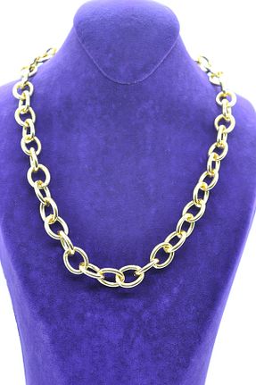 گردنبند جواهر طلائی زنانه روکش طلا ACCESORİOS - کد 48323157