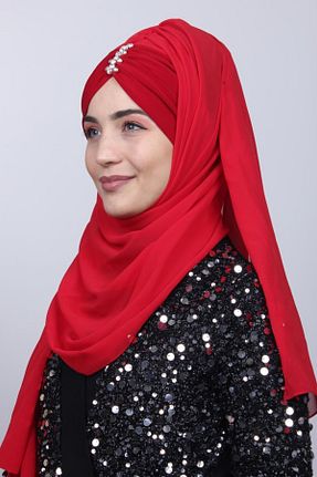 شال قرمز زنانه کد 48404193