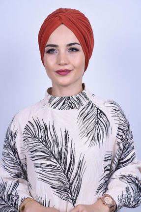 شال نارنجی زنانه کد 48642736