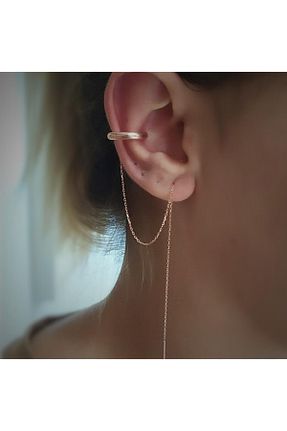 گوشواره نقره صورتی زنانه 925 عیار Erer Gümüş - کد 49675308