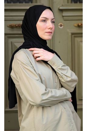 روسری مشکی پنبه ای Aslı Gold - کد 52643089