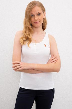 تیشرت سفید زنانه رگولار U.S. Polo Assn. - کد 111208154