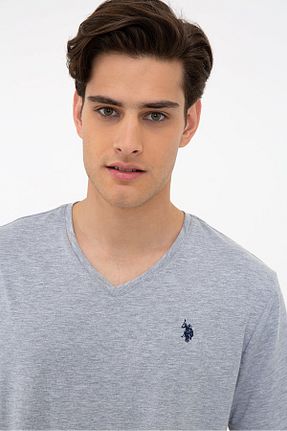 تیشرت طوسی مردانه رگولار U.S. Polo Assn. - کد 102000831