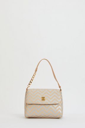 کیف دوشی بژ زنانه چرم مصنوعی Pierre Cardin - کد 792196066