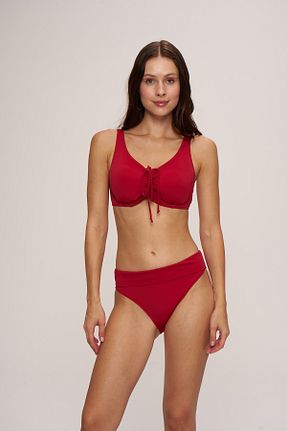 ست بیکینی زرشکی زنانه الاستین Pierre Cardin - کد 813071243