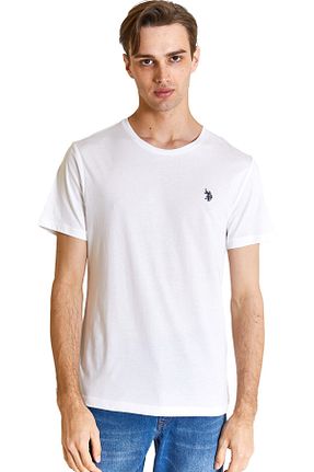 تیشرت سفید مردانه رگولار U.S. Polo Assn. - کد 813049982
