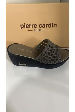 دمپائی طلائی زنانه چرم مصنوعی Pierre Cardin - کد 813045705