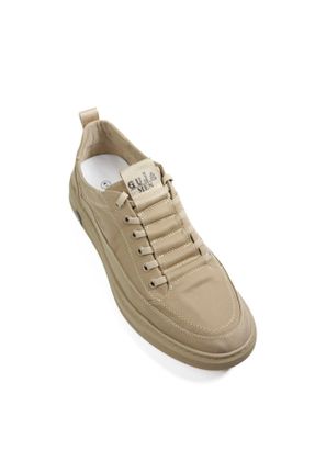 کفش کژوال بژ مردانه پارچه نساجی پاشنه کوتاه ( 4 - 1 cm ) پاشنه ساده کد 813111907