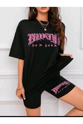 ست بالاتنه و پائین تنه مشکی زنانه بافت WOODROFFE - کد 813244594