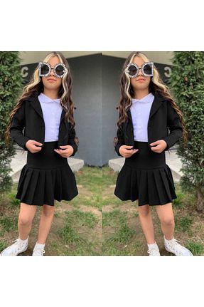 ست بالاتنه و پائین تنه مشکی زنانه بافتنی EFSACE - کد 813333762