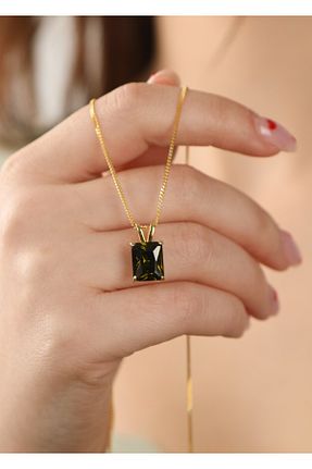 گردنبند نقره طلائی زنانه 925 عیار LİNOVE JEWELLERY - کد 812694720