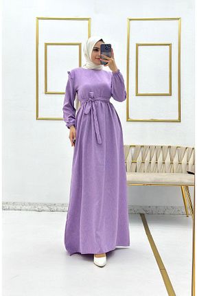 لباس حجاب بنفش زنانه لانگ فیت Moda Krash - کد 813110226