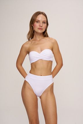 پائین تنه بیکینی سفید زنانه طرح دار Pierre Cardin - کد 813071454