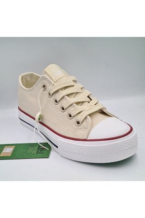 کفش اسنیکر بژ زنانه بند دار United Colors of Benetton - کد 812912248