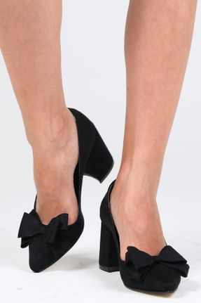 کفش پاشنه بلند کلاسیک مشکی زنانه چرم مصنوعی پاشنه متوسط ( 5 - 9 cm ) کد 31706720