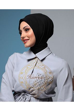 روسری مشکی ساده HÜRREM ŞAL EVİ - کد 813183231