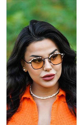 عینک آفتابی نارنجی زنانه UV400 CAPTAİN POLO - کد 813310305