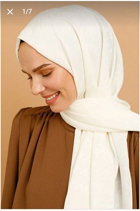 روسری نباتی پنبه پلی استر Nilbutik - کد 813347071