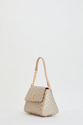 کیف دوشی بژ زنانه چرم مصنوعی Pierre Cardin - کد 792196066