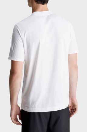 تی شرت سفید مردانه رگولار یقه گرد کد 813185731