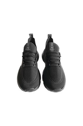 کفش اسنیکر مشکی زنانه بند دار milyon shoes - کد 812957120