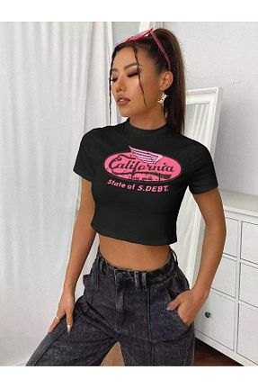 بلوز مشکی زنانه چاپی Jose Clothing - کد 812965620