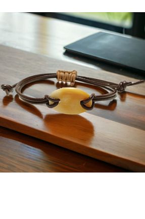 دستبند جواهر نباتی زنانه چرم Home - کد 812974273