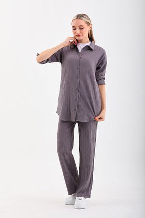 ست بالاتنه و پائین تنه طوسی زنانه بافت westbound - کد 804092663