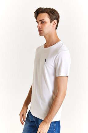 تیشرت سفید مردانه رگولار U.S. Polo Assn. - کد 813049982