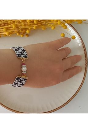 دستبند جواهر مشکی زنانه کد 813135168