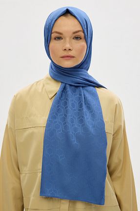 شال آبی زنانه Mira İpek - کد 813182480