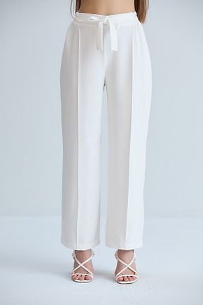 شلوار سفید زنانه پارچه Space Fashion - کد 813252450