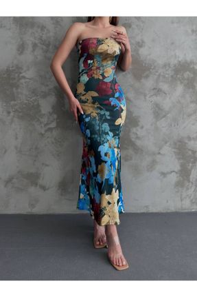 لباس مشکی زنانه بافتنی پنبه (نخی) استراپلز آستین-بلند کد 813319913