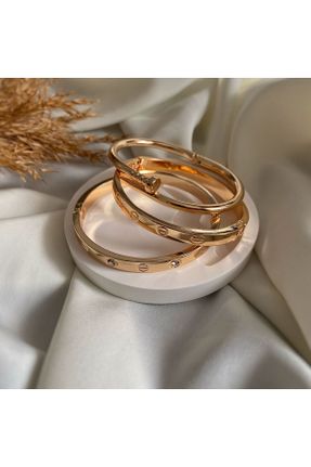 دستبند جواهر طلائی زنانه کد 789660219