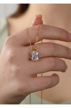 گردنبند نقره رنگی زنانه 925 عیار LİNOVE JEWELLERY - کد 812694933