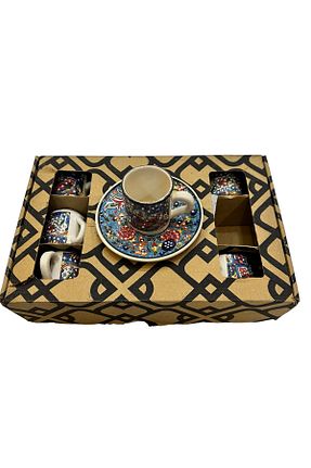 سرویس قهوه خوری سفید 6 نفره seymenbıçakçılık - کد 813438584