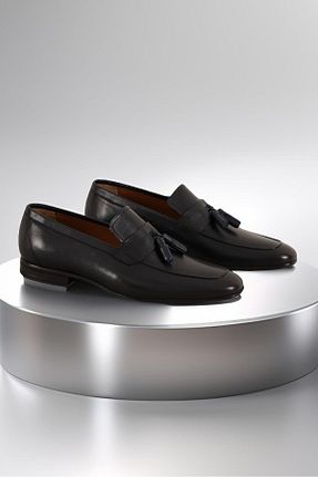 کفش کلاسیک سرمه ای مردانه پاشنه کوتاه (1 - 4 سانتی متر) PİSERRO - کد 813482007