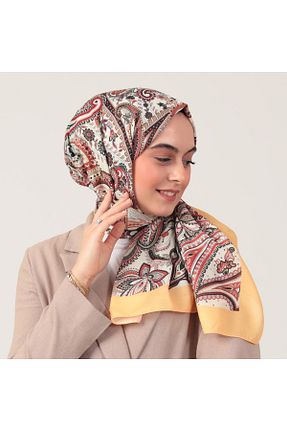 شال زرد زنانه پنبه ای ipekistanbul - کد 813532197
