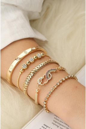 دستبند جواهر زنانه برنز کد 813673629