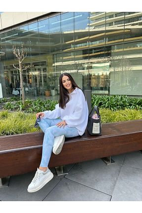 سوئیشرت سفید زنانه ساده gkonlinestore - کد 769894396
