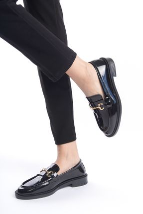 کفش کلاسیک مشکی زنانه پاشنه کوتاه ( 4 - 1 cm ) پاشنه ساده کد 812190470