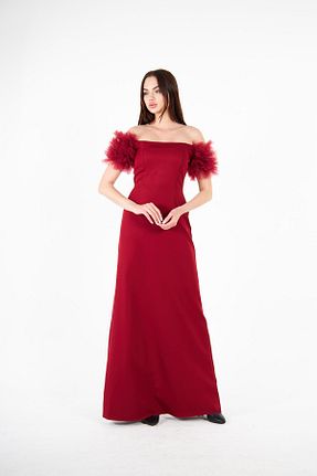 لباس زرشکی زنانه بافتنی Ceylen - کد 696209230