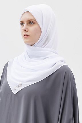شال سفید زنانه شیفون Altobeh - کد 813949433