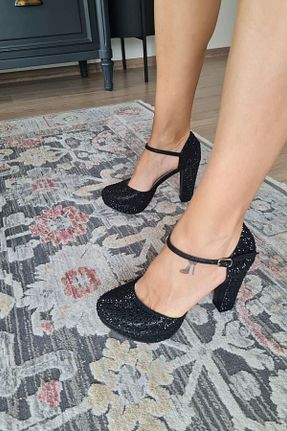کفش مجلسی مشکی زنانه پاشنه ضخیم Topukla Footwear - کد 814017073