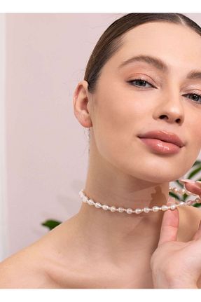 گردنبند جواهر رنگی زنانه مروارید Ecru Atelier - کد 814093050
