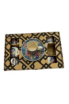 سرویس قهوه خوری سفید 6 نفره seymenbıçakçılık - کد 813438584